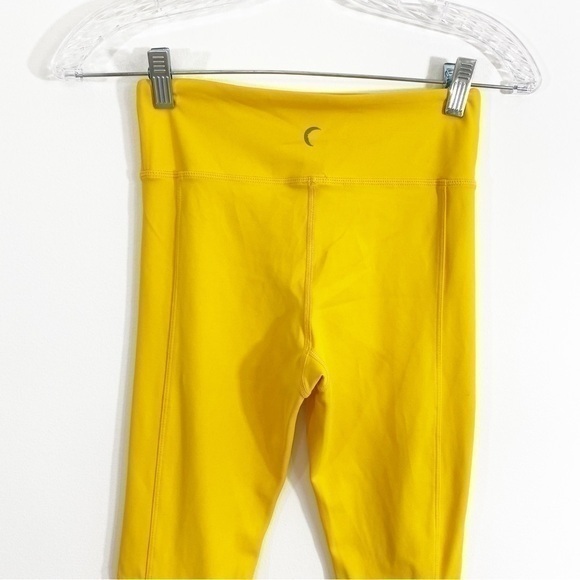 Zyia Daffodil Mesh Light N Tight Yellow Ruched Leggings Pants 2 - Picture 7 of 11
